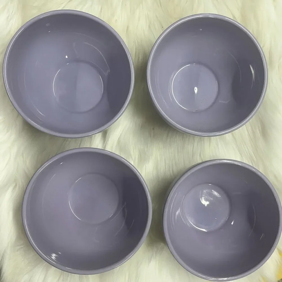Tabletops Gallery Over & Over Restaurant Quality Set of 4 Purple Ceramic Bowls - Picture 1 of 7